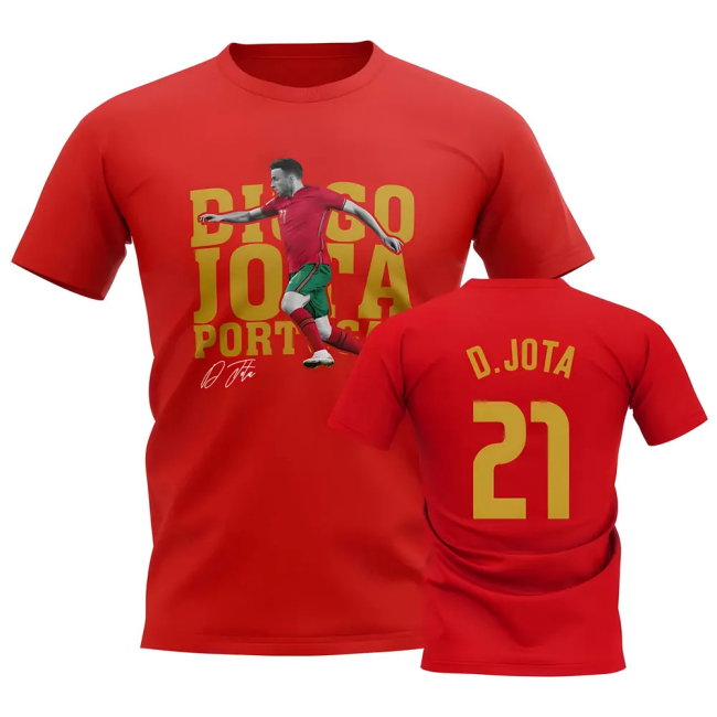 Diogo Jota Portugal Player Tee (Red)