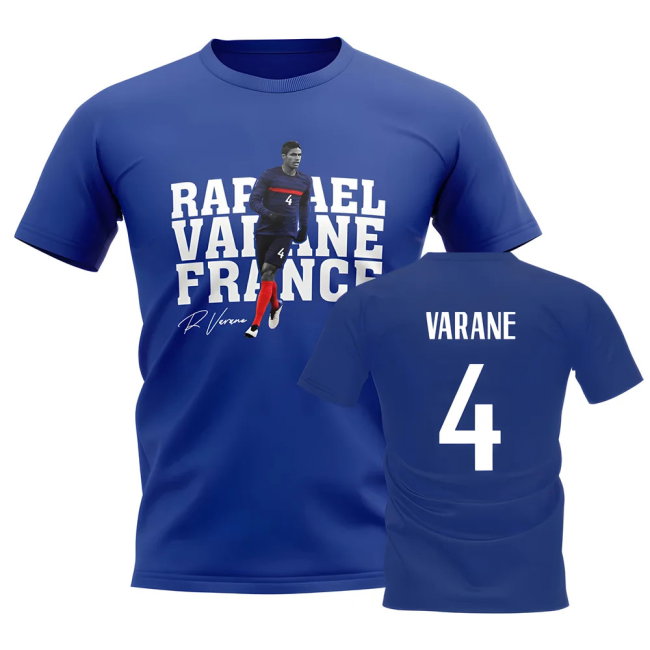 Raphael Varane France Player Tee (Blue)