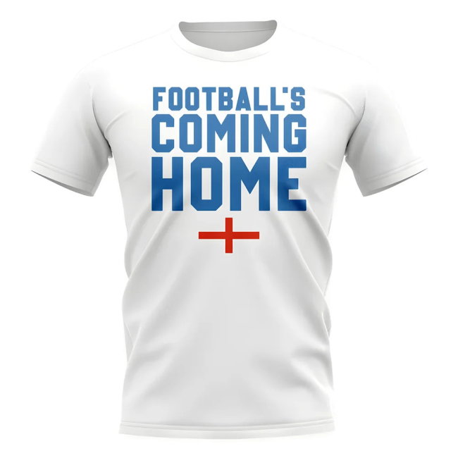 England Footballs Coming Home T-Shirt - Flag/White