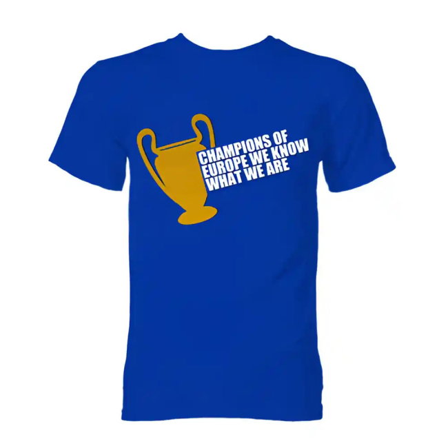 Chelsea Champions Of Europe T-Shirt (Blue)