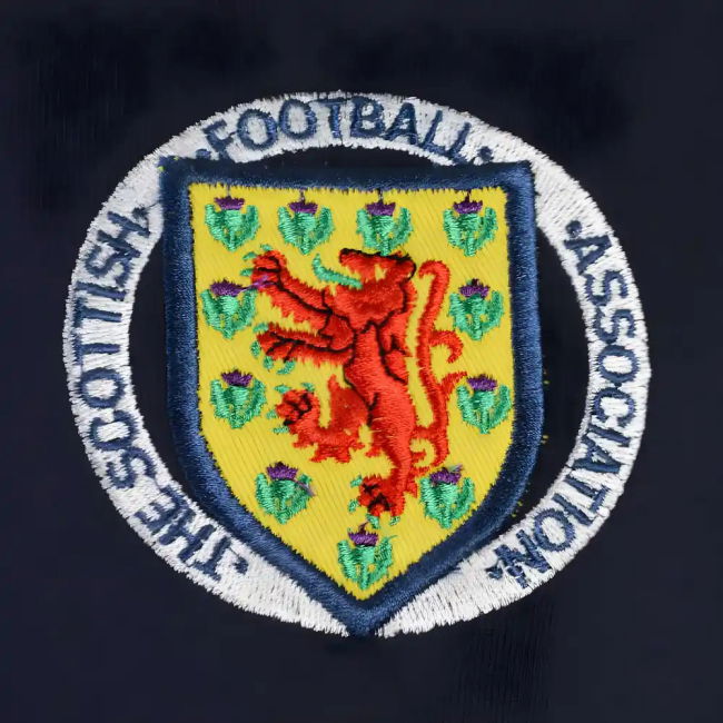 Kids Scotland 1970's Navy/White T-Shirt