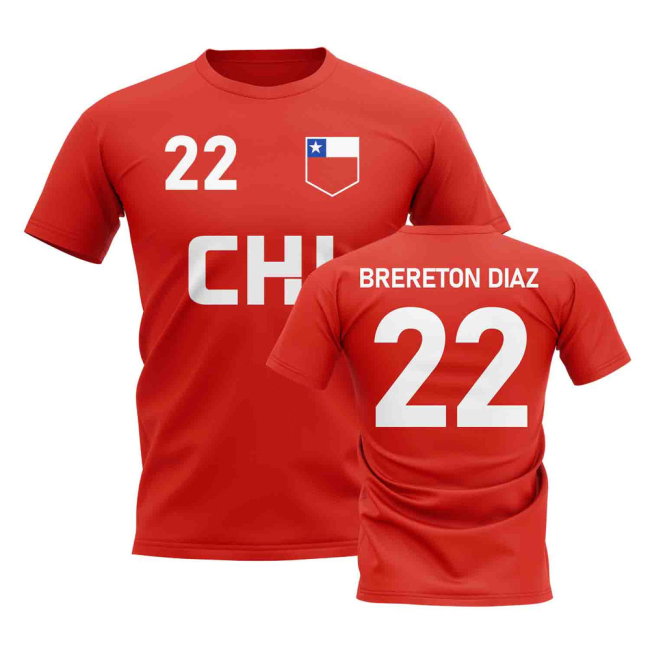 Ben Brereton Díaz Country Code Chile Hero T-Shirt (Red)