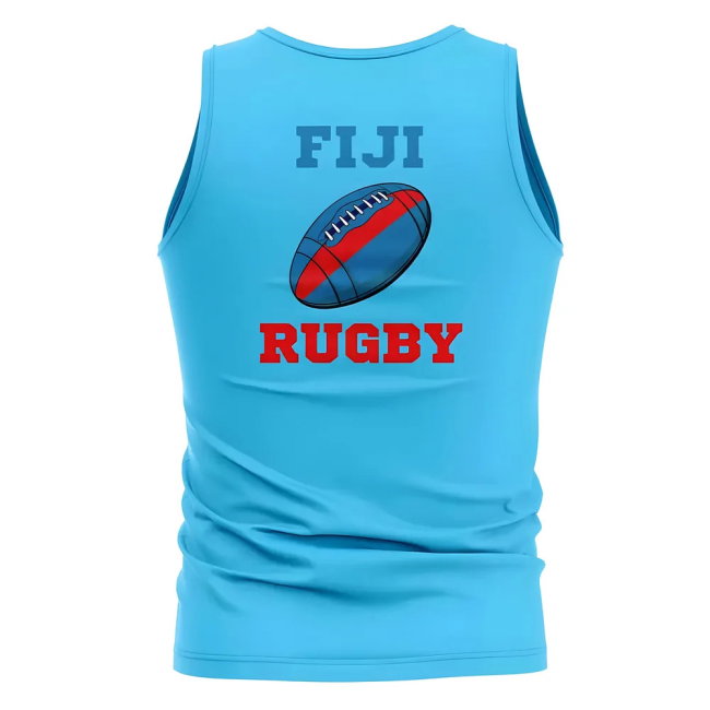 Fiji Rugby Ball Tank Top (Sapphire Blue)