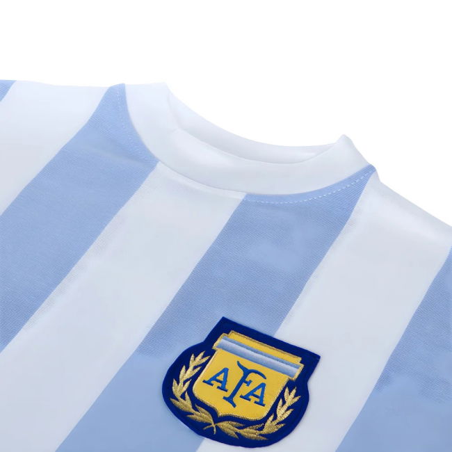 Argentina 1986 World Cup No 10 Retro Football Shirt