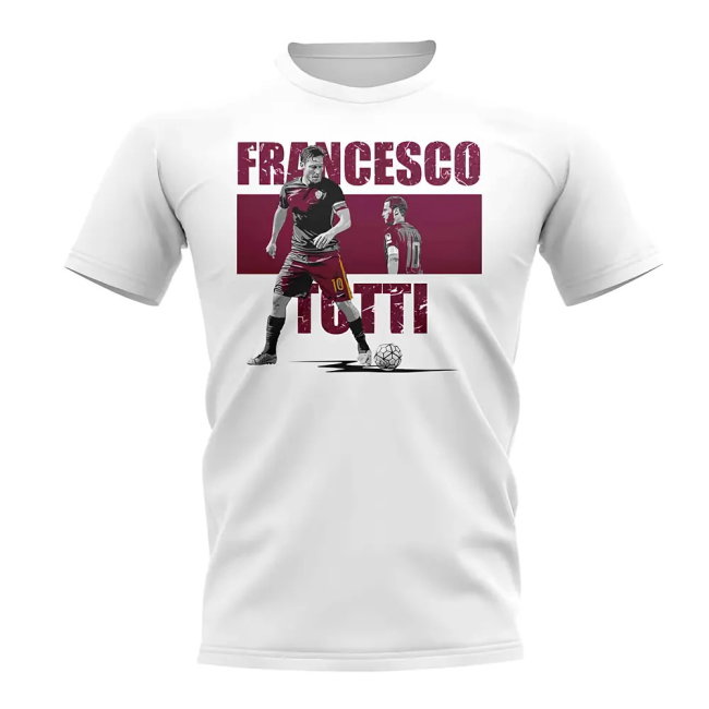 Francesco Totti Player Collage T-Shirt (White)