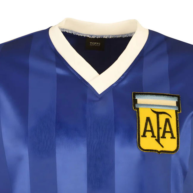 Argentina 1986 World Cup Away No 10 Football Shirt