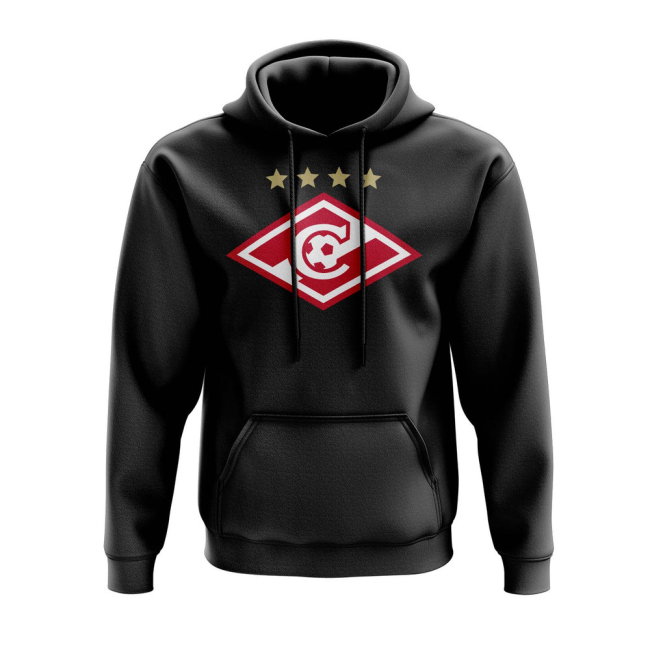 Spartak Moscow Logo Hoody (Black)