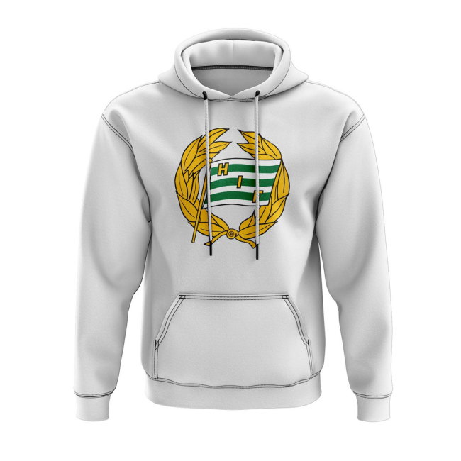 Hammarby Logo Hoody (White)