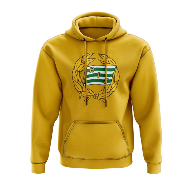 Hammarby Logo Hoody (Yellow)