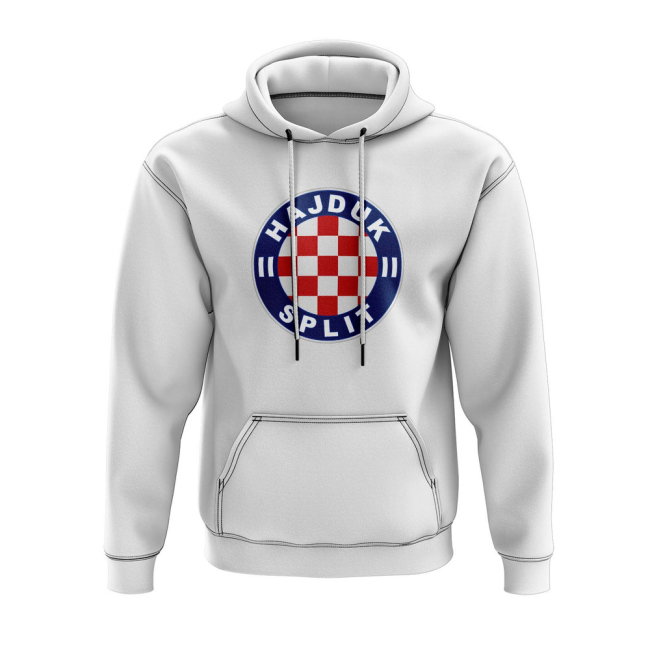 Hajduk split Logo Hoody (White)