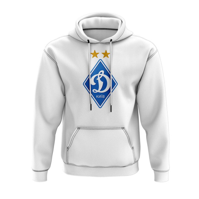 Dynamo Kiev Logo Hoody (White)