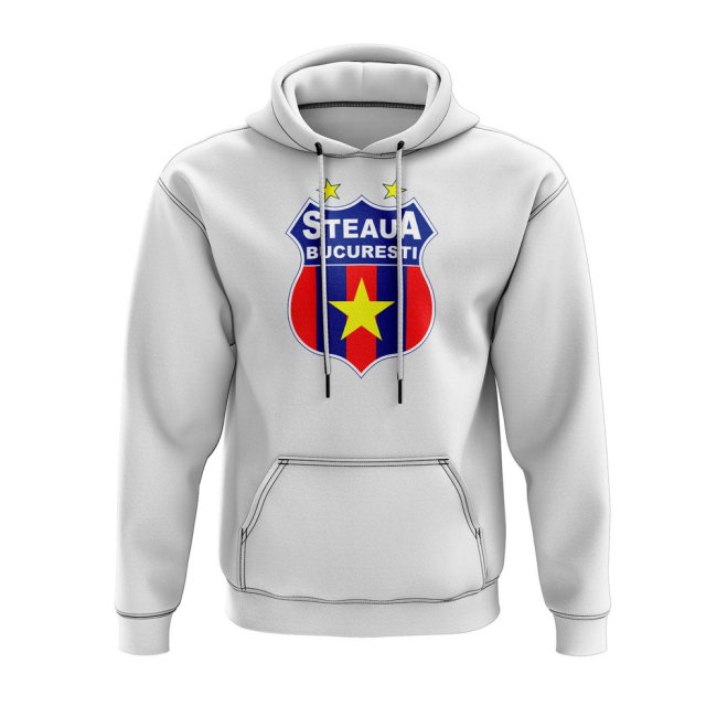 Steaua Bucharest Logo Hoody (White)