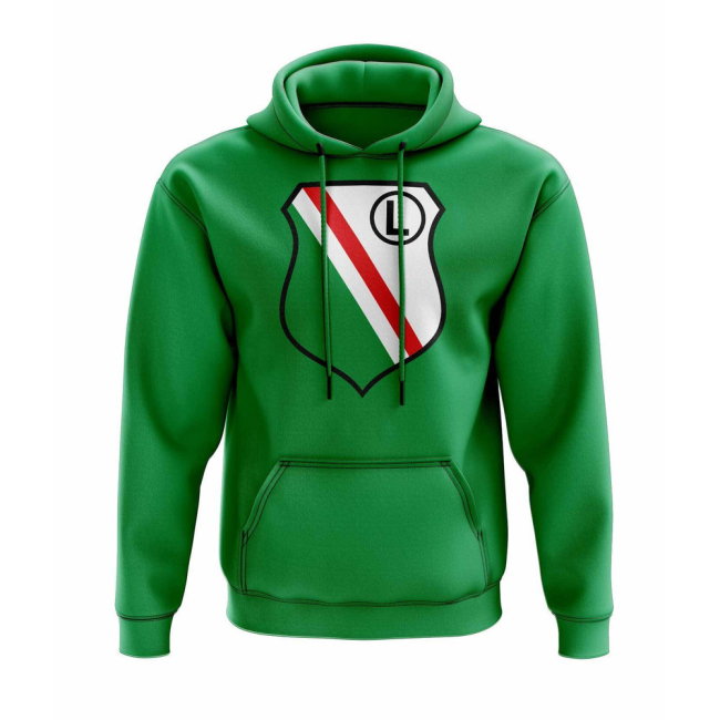 Legia Warsaw Logo Hoody (Green)