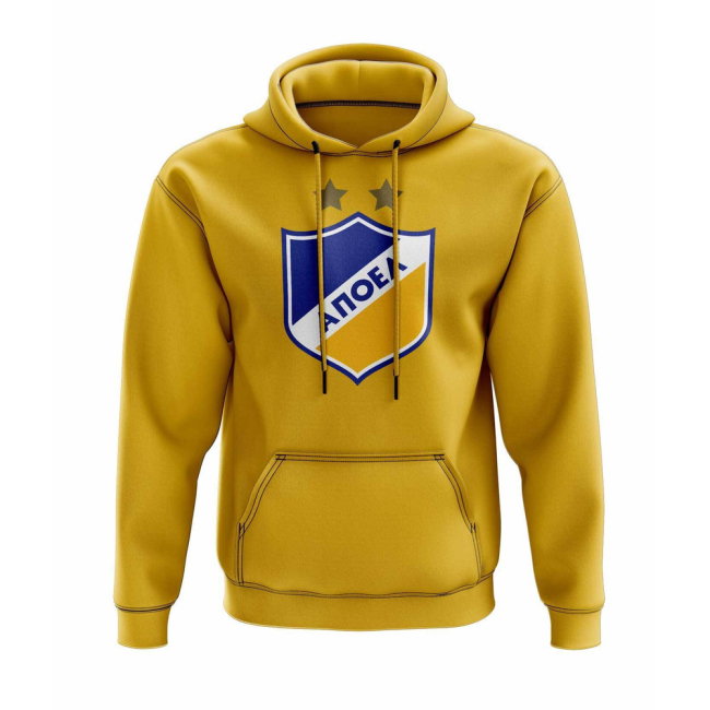 APOEL Nicosia Logo Hoody (Yellow)