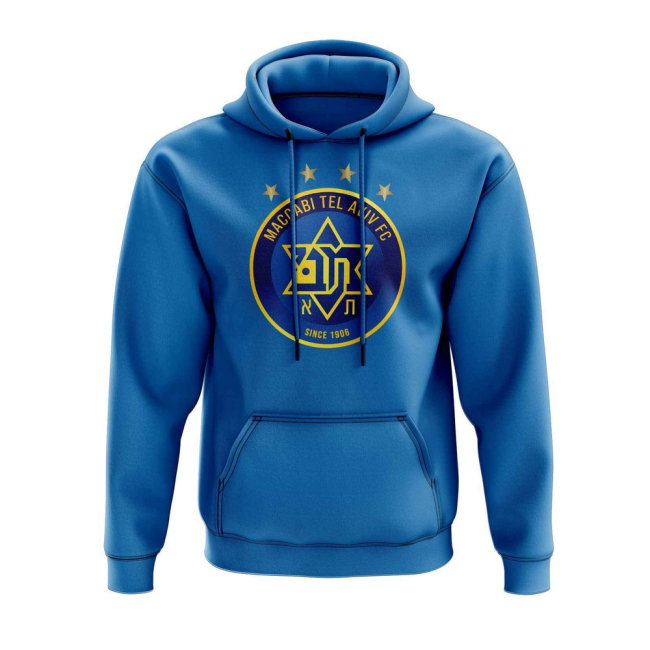 Maccabi Tel Aviv Logo Hoody (Blue)
