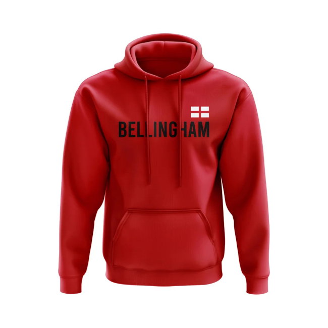 Jude Bellingham England Name Hoody (Red)