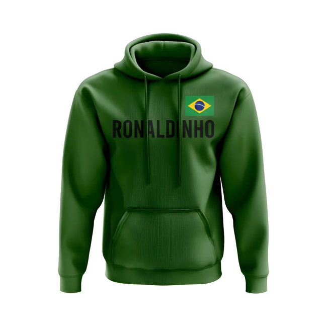 Ronaldinho Brazil Name Hoody (Green)
