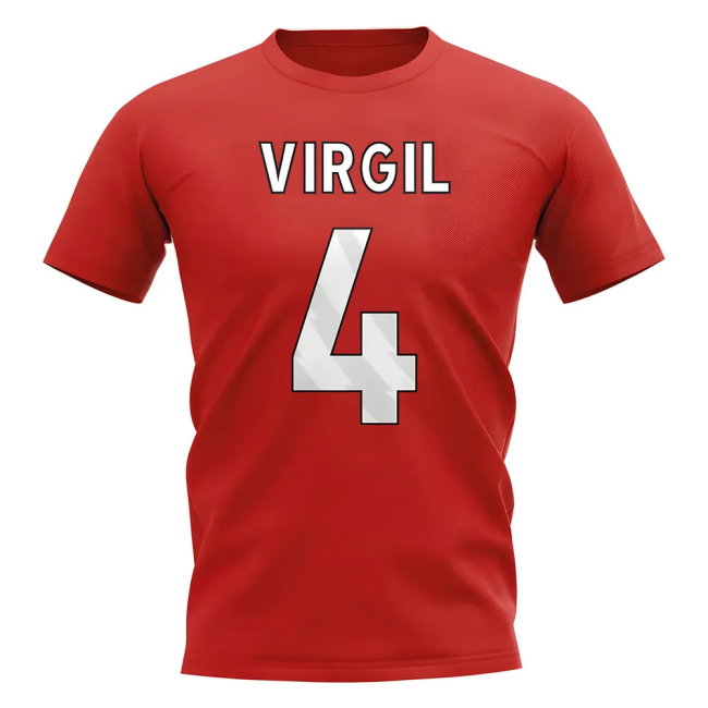 Virgil van Dijk Liverpool Hero T-shirt (Red)