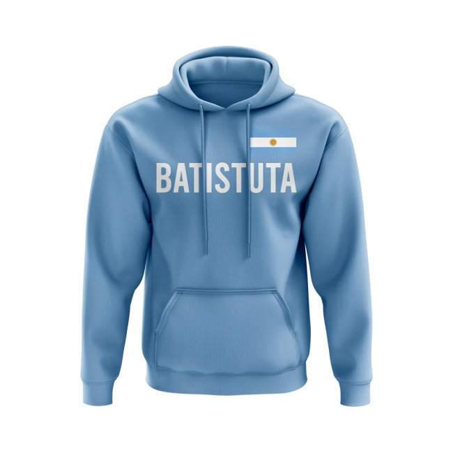 Gabriel Batistuta Name Hoody (Sky Blue)