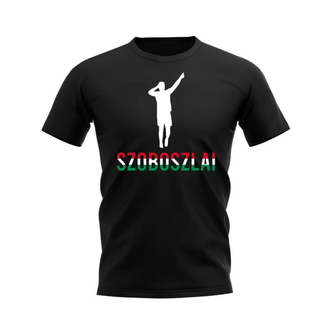 Dominik Szoboszlai Hungary Silhouette T-shirt (Black)