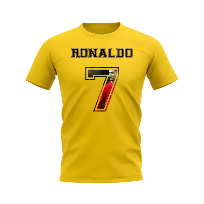 Cristiano Ronaldo Portugal 7 T-Shirt (Yellow)