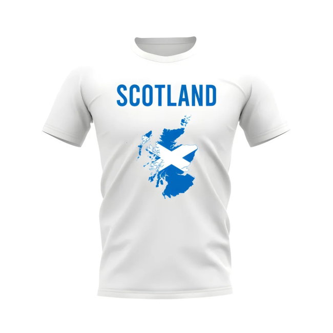 Scotland Map T-shirt (White)