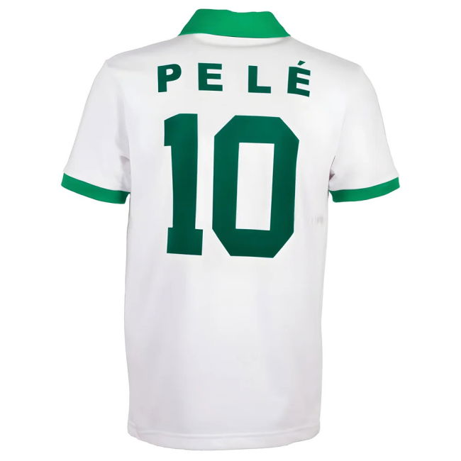 New York Cosmos Pele White Retro Shirt with PELE 10