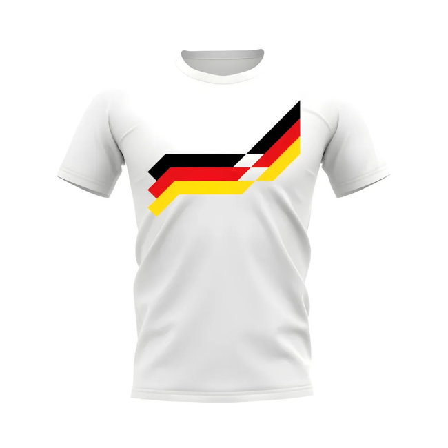 Germany 1988 Retro Pattern T-shirt (White)