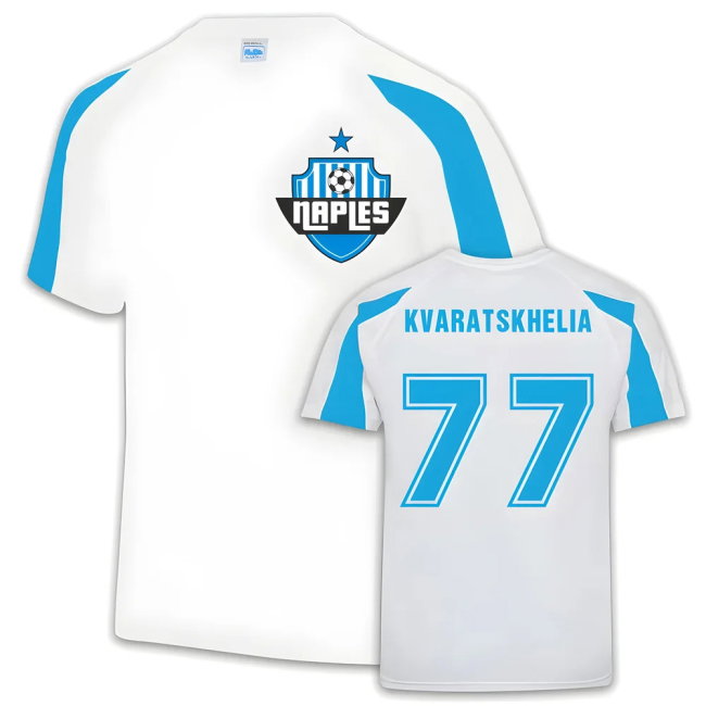 Napoli Sports Training Jersey (Khvicha Kvaratskhelia 77)