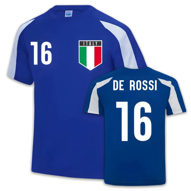 Italy Sports Training Jersey (Daniele De Rossi 16)