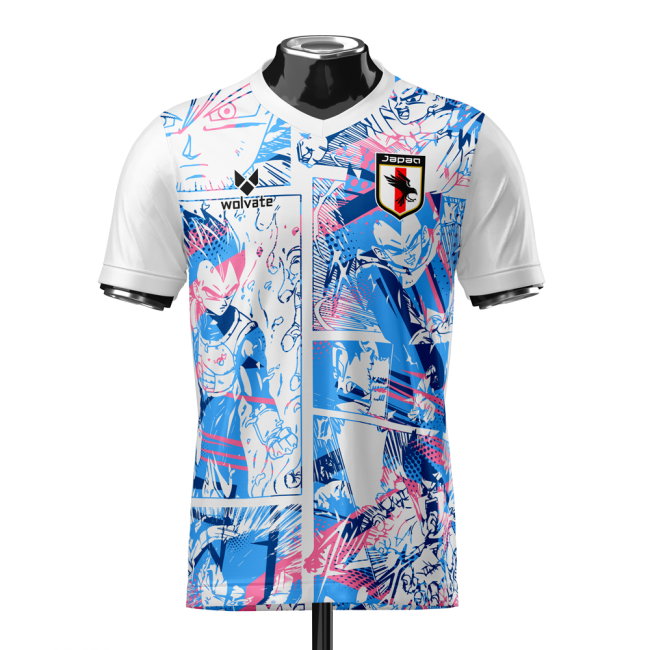 Japan Dragon Ball Z Heritage Football Jersey (Wolvate) Kids Short Sleeve (Your Name)