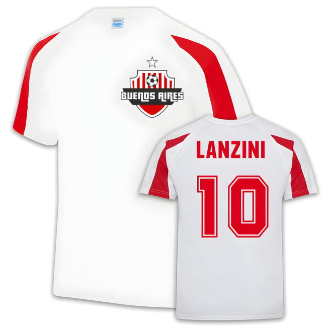 River Plate Sports Training Jersey (Manuel Lanzini 10)