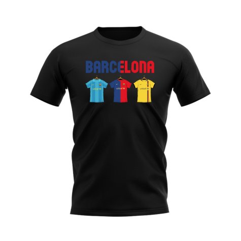 Barcelona 2008-2009 Retro Shirt T-shirt - Text (Black) (D Alves 20)