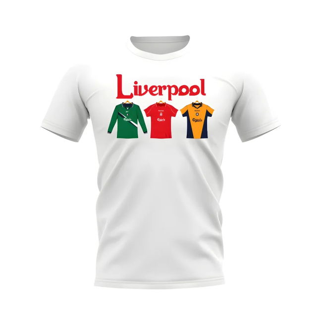 Liverpool 2000-2001 Retro Shirt T-shirt - Text (White) (Your Name)
