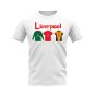 Liverpool 2000-2001 Retro Shirt T-shirt - Text (White) (Heskey 8)