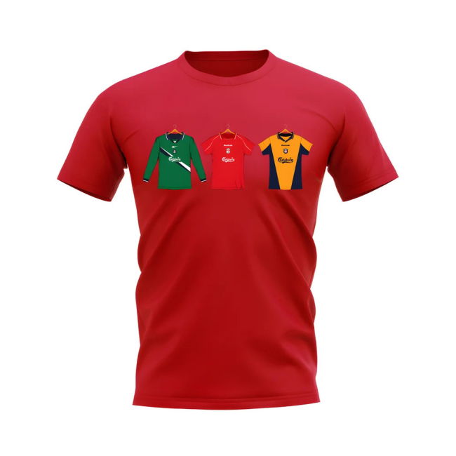 Liverpool 2000-2001 Retro Shirt T-shirt (Red) (Your Name)