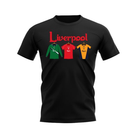 Liverpool 2000-2001 Retro Shirt T-shirt - Text (Black) (Heskey 8)