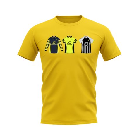 Dortmund 1996-1997 Retro Shirt T-shirt (Yellow) (Chapuisat 9)