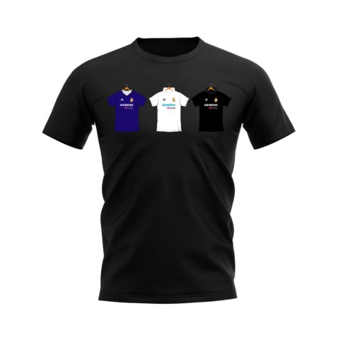 Real Madrid 2002-2003 Retro Shirt T-shirt (Black) (MARCELO 12)