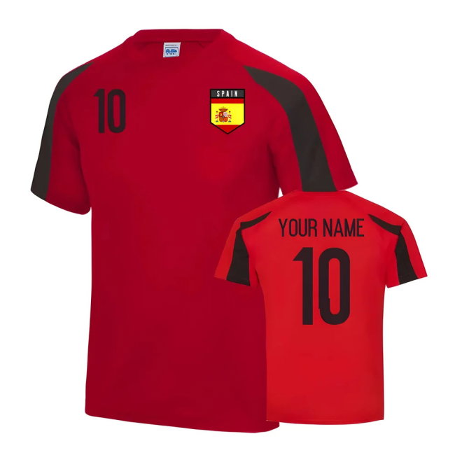 Spain Sports Training Jersey (Your Name)