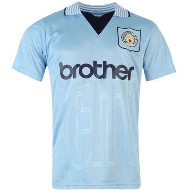 Score Draw Man City 1996 Home Shirt (Quinn 9)