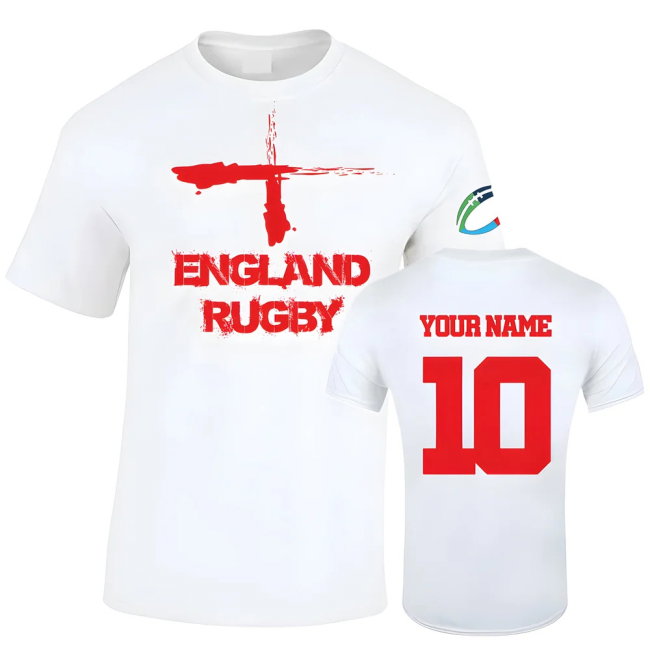England Country Rugby T-Shirt (Your Name)