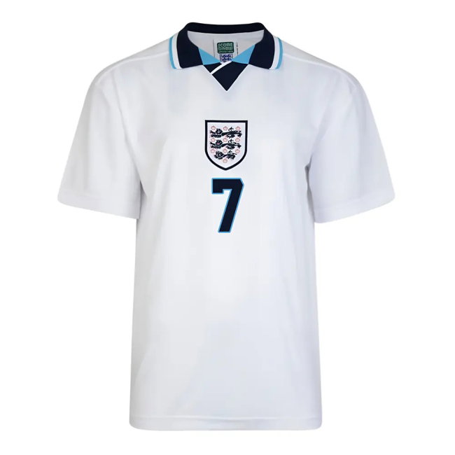 Score Draw England Euro 1996 Home Shirt (Platt 7)