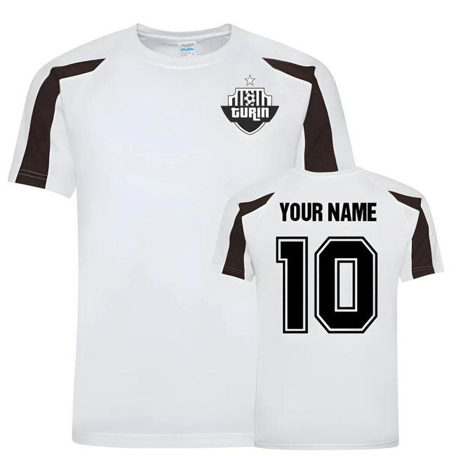 Your Name Juventus Sports Training Jersey (White)