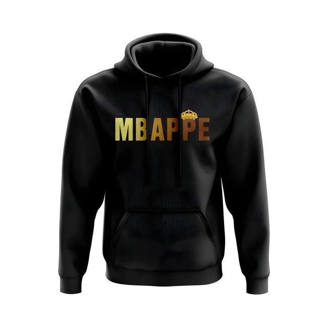 Kylian Mbappe Real Madrid Crown Hoody (Black)