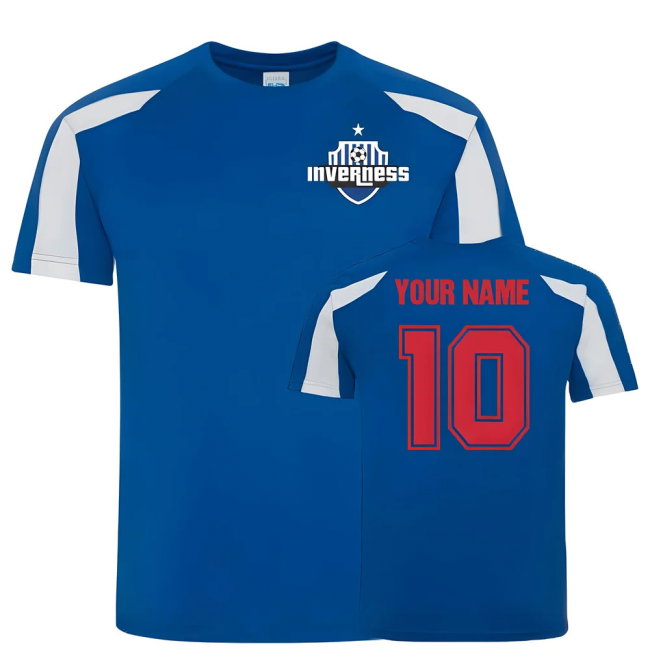 Your Name Inverness Caledonian Thistle Sports Training Jersey (Blue)