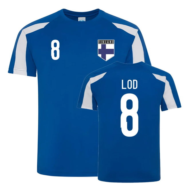 Robin Lod Finland Sports Training Jersey (Blue-White)