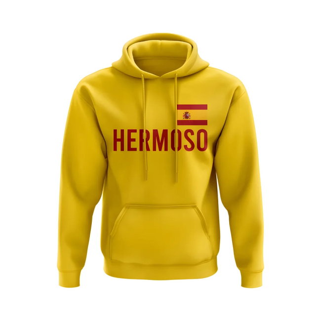 Jenni Hermoso Spain Name Hoody (Yellow)