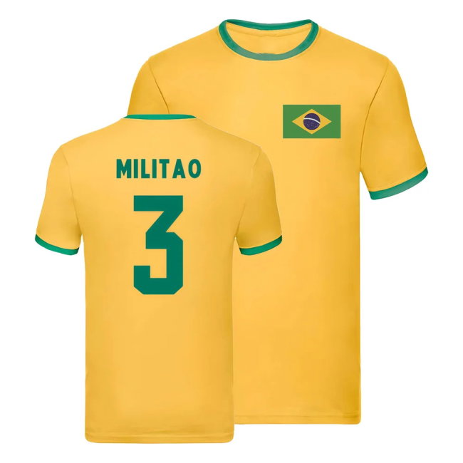 Brazil Ringer T-Shirt (Eder Militao 3)