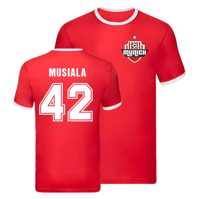 Bayern Munich Ringer T-Shirt (Jamal Musiala 42)